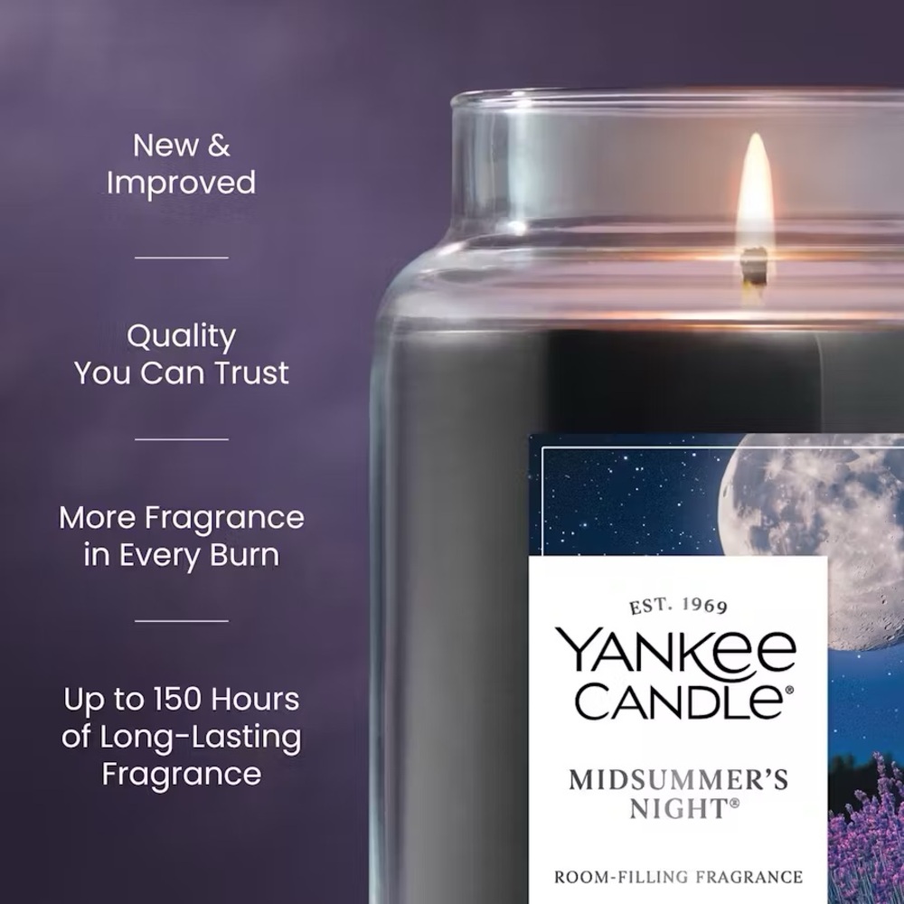 NWT Yankee Candle Midsummer’s Night Candle - Picture 3 of 7